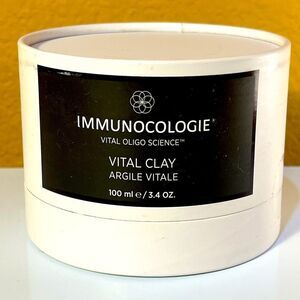 Immunocologie vital clay Mask 3.4 oz Rich Hydrating Detoxifying Luxury Self-Care